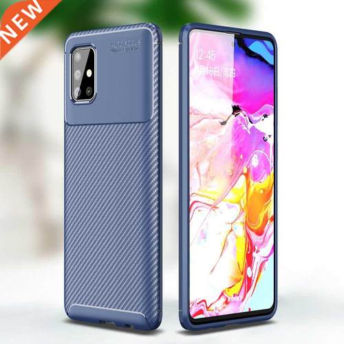 Samsung A51 Case Carbon Fiber TP Soft Cover Samsung Galaxy