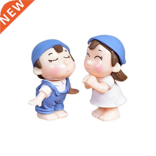 1Pair Miniature Lover Figures Bonsai Succulent Garden Smilin