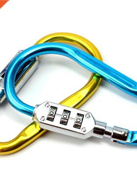 Outdoor Hiking Bag Luggage Security Carabiner Lock 3 Dial Pa