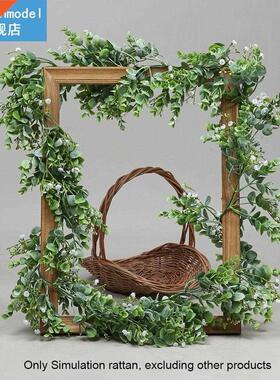 Home Decor DIY Crft Simultion Rttn rtificil Leves Hn