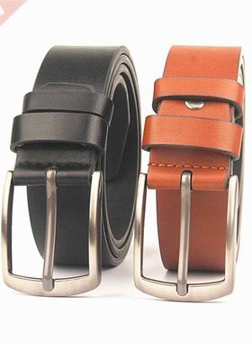 New Retro men's belt classic rectangular pin buckle fashion