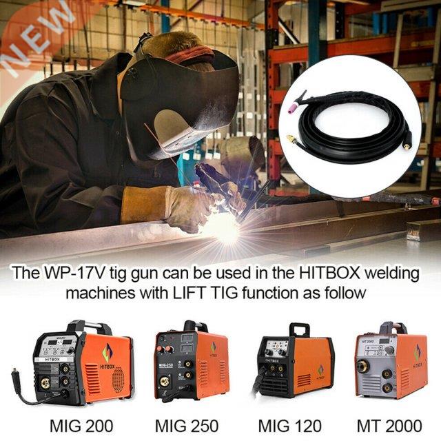 Welding Cable Torch Welder 10-25PLUG 140A SR-17V 4M For HBM1