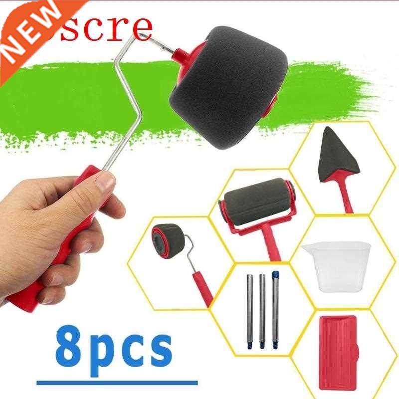 8pcs Paint Roller Pro Brush Set Paint Runner Paint Runner Ro