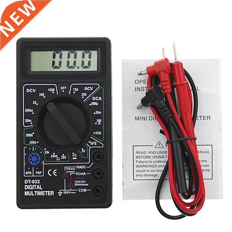 Professional DT832 Digital Multimeter LCD DC AC Voltmeter