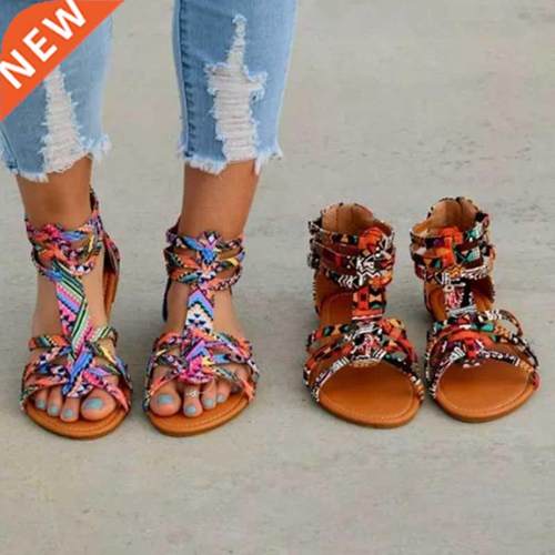 Lady Casual Sandals Shoes Plus Size 5-4 Women Bohemia Co