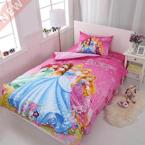 Rapunzel Cinderella Princess Kids Girls Bedding Set Duvet ve