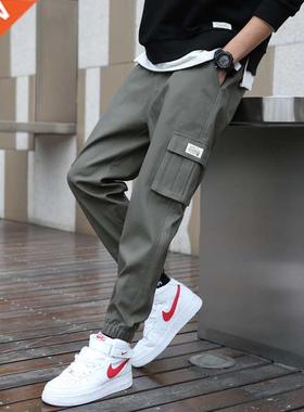 Cargo Pants Men Sreetwear Hip Hop Pants Elastic waist Harem