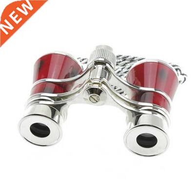 Exquisite Theater/opera 3x25 Glasses Coated Red Binocular T