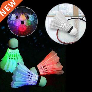 4Pcs Lighting adminton Shuttlecock Dark Night Colorful