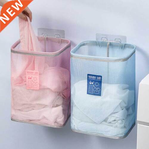 Wall Mounted Breathable Laundry Basket Foldable Dirty