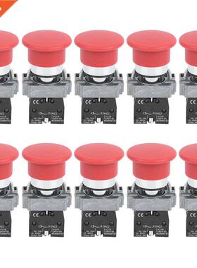 10Pcs Button Switch Push Power Control Elements Power Distri