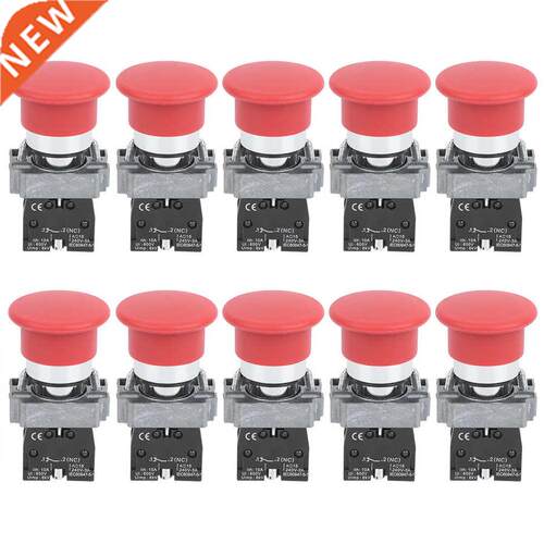 10Pcs Button Switch Push Power Control Elements Power Distri