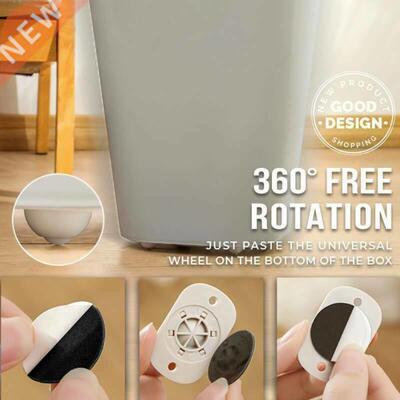 4pcs/set Noiseless Casters Pulley Universal Pulleys Can Be P