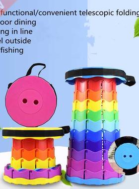 Telescopic stool Banco plegable Shrink Outdoor chair Camping