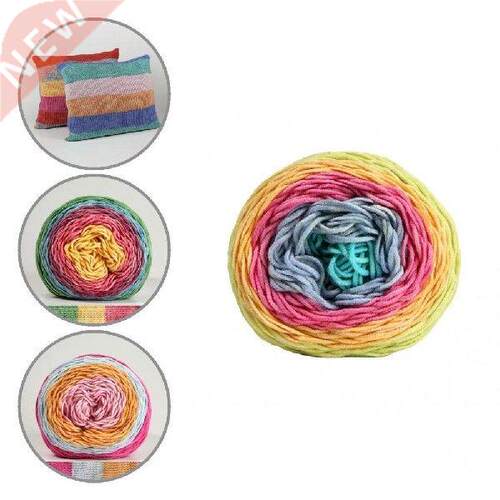 Dropshipping Rainbow Yarn Segment Dyed Yarn for Knitting 5