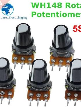 5Sets WH148 1K 10K 20K 50K 100K 500K Ohm 15mm  Pin Linear T