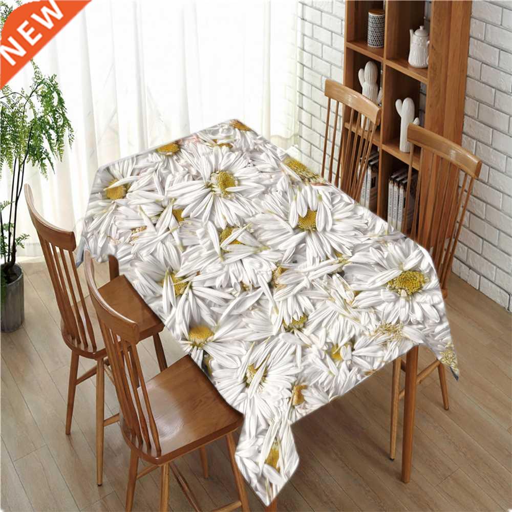 Flower Tablecloth Retro Printed Table Cover Picnic