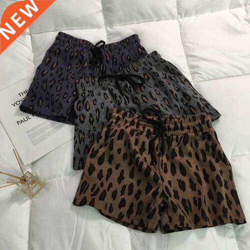 Sports Shorts Women Ser New Leopard Print Shorts Loose Ov