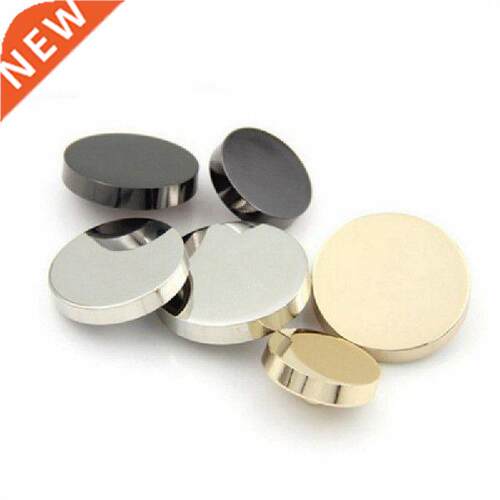 10PCS High Quality Round Metal Buttons Alloy Plated Shank