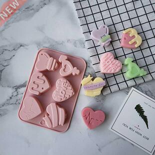 Angel Love Heart Shaped Silicone Chocolate Mold Cake Baking