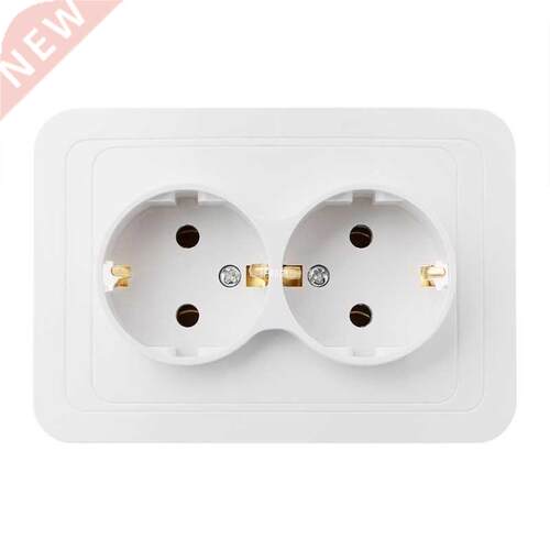 220V/16A 118x80mm EU Double Ground Socket Household Industri