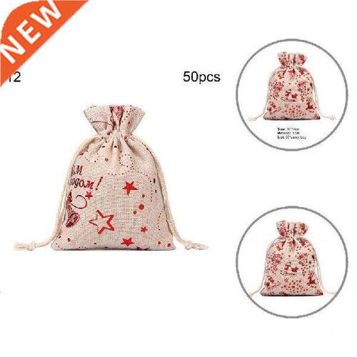 50Pcs Christmas Excellent Workmanship Candy Bag with