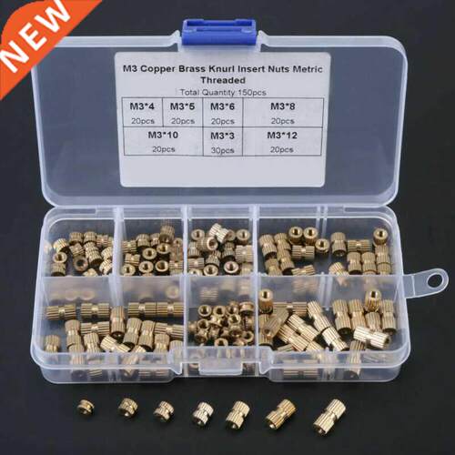150pcs/Set M3 Brass Threaded Heat Insert Plastic 3D Printin