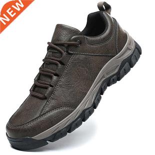 Men Boots Outdoor Walking Casual Shoes Comfortable Leather S