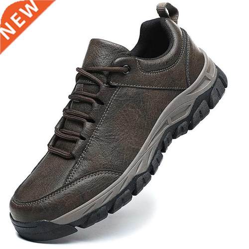 Men Boots Outdoor Walking Casual Shoes Comfortable Leather S