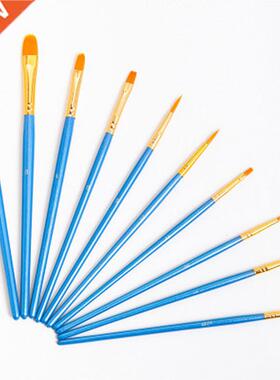 50Pcs Detail Paint Brush Set Professional Synthetic Short Ha