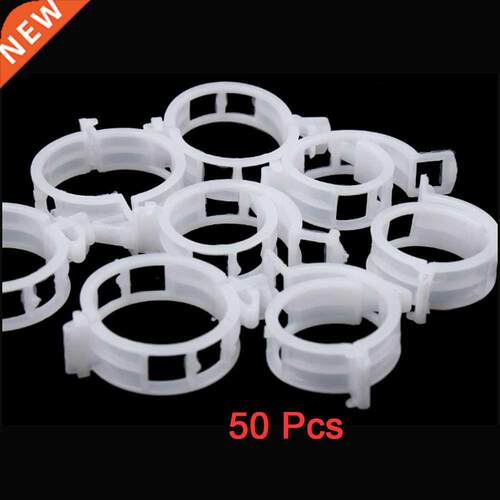 50pcs Reusable 25mm Plastic Plant Support s clamp Plants Ha