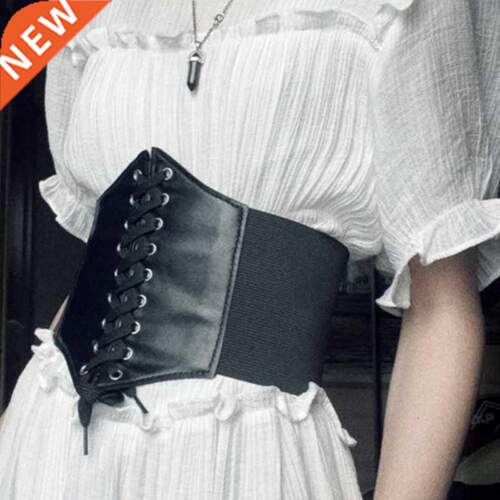 Corset Wide Belts Pu Leather Sliing Body Waistband For Wo