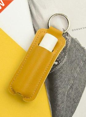 Pu Lipstick Storage Bag Portable Keychain Lipstick Storage