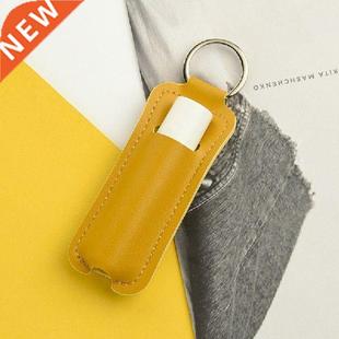 Pu Lipstick Storage Bag Portable Keychain Lipstick Storage