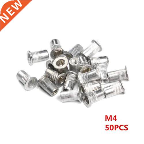 *50PCS M3 M4 M6 M8 M10 Aluminum Alloy Rivet Nuts Flat Head R