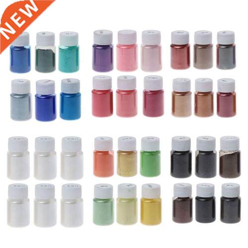 6 Color Cosmetic Grade Resin Powder Natural Mica Mineral Pea