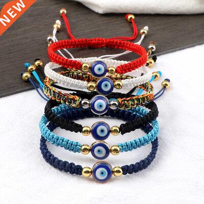 New Evil Eye Braided Bracelet Lucky Red Black Color Thread C