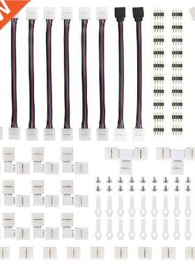 95pcs 4 Pin LED Strip Connector Kit RGB LED Strip Light Bar