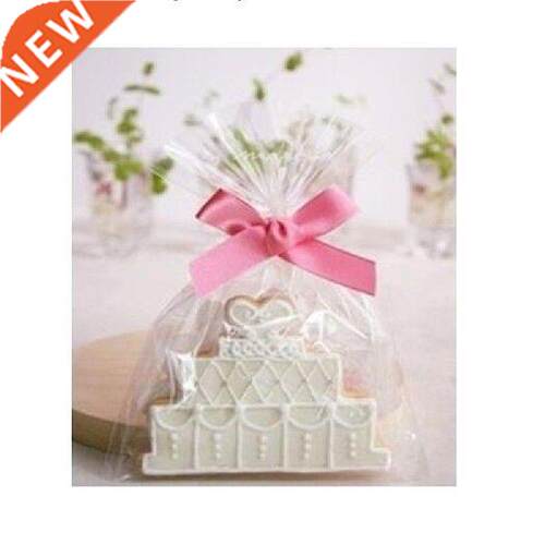 100pcs/pack 12x25cm Solid Color Transparent Bag Chocolate