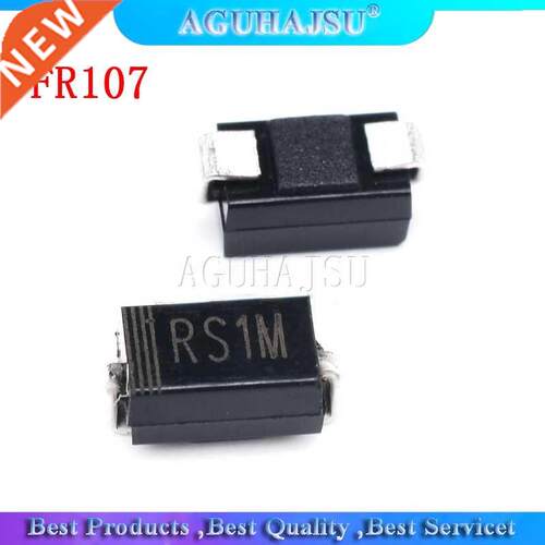 100 teile/los RS1M DO-214AC SMA FAST RECOVERY RECTIFIER FR10