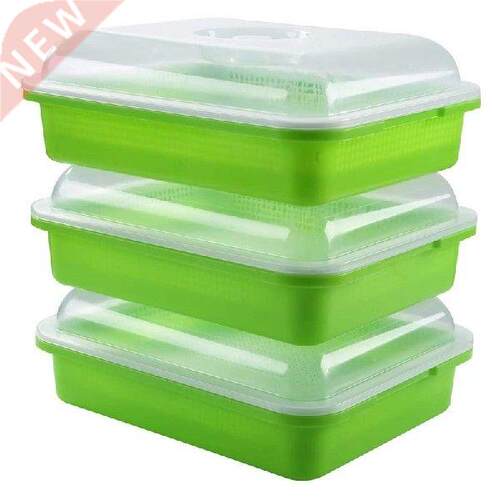 Quality -Pack Seed Sprouter Tray Soil-Free Big Capacity