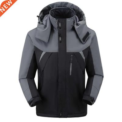 Autumn Winter Thickened Hiking Jacket Men Windbreaker Outdoo