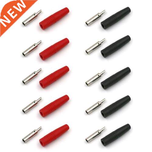 10Pcs/set Brass 4mm Banana Female Insulated Jack Plug Wire S