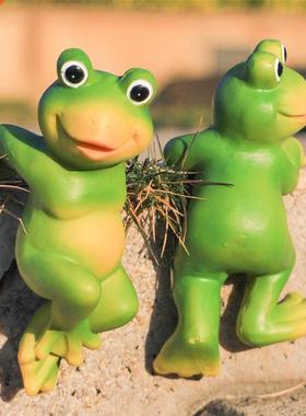 Creatve Clmbng Frogs Bonsa Decoratve Hang Frog Outdoor
