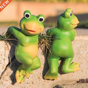 Creatve Clmbng Frogs Bonsa Decoratve Hang Frog Outdoor