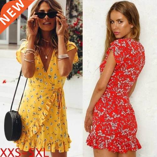 Ruffle Dress Women Dresses Robe office Lady Party Cotton
