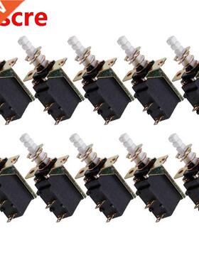 10 Pcs Latching SPST Push Button Power 2Pin Switch SW-3 Swit