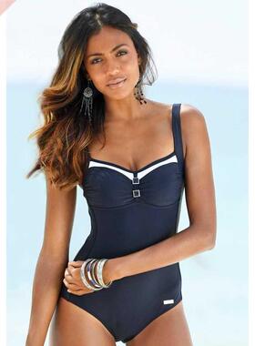 One Piece Swimsuit Women Plus Size Swimwear Solid Backless S