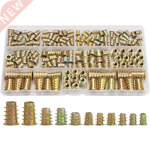 Threaded Inserts Nuts, Wood Insert Assortment Tool Kit, M4/M