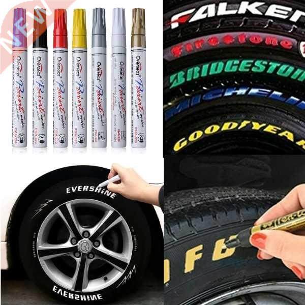 DIY Color Waterproof Pen Car Bicycle Tire Stone Egg Wood rea